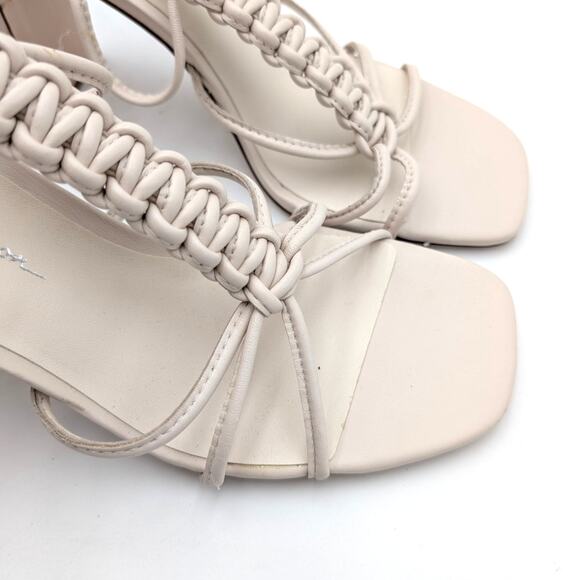 Jessica Simpson Maena Women's Ankle Wrap Heeled Sandals Ivory Size US9M EU40 - Picture 10 of 13